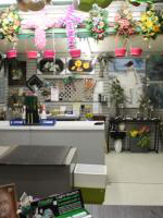 Interior of flower shop