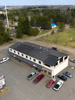Aerial view of building Aerial view of building